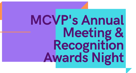 text in image reads: mcvp's annual meeting and recognition awards night